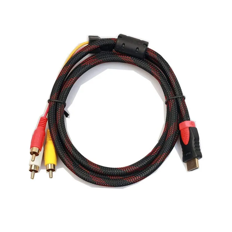  DOITOP 1.5m HDMI A 3 RCA Audio Video Component AV Cavo Dell'adattatore del Convertitore HD HDMI A A