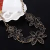 MINHIN elegante collar de cristal negro para mujer clásico diseño de flores grandes collar gargantilla delicado joyería de boda ► Foto 3/6