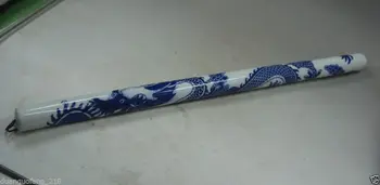 

Chinese blue and white porcelain painted exquisite dragon flute available family collection