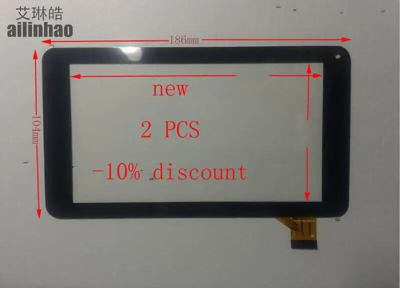 

ailinhao New For 7" inch Tablet HOTATOUCH HC186104A1FPC-V2.0 touch screen panel Digitizer Glass Sensor replacement Free Shipping