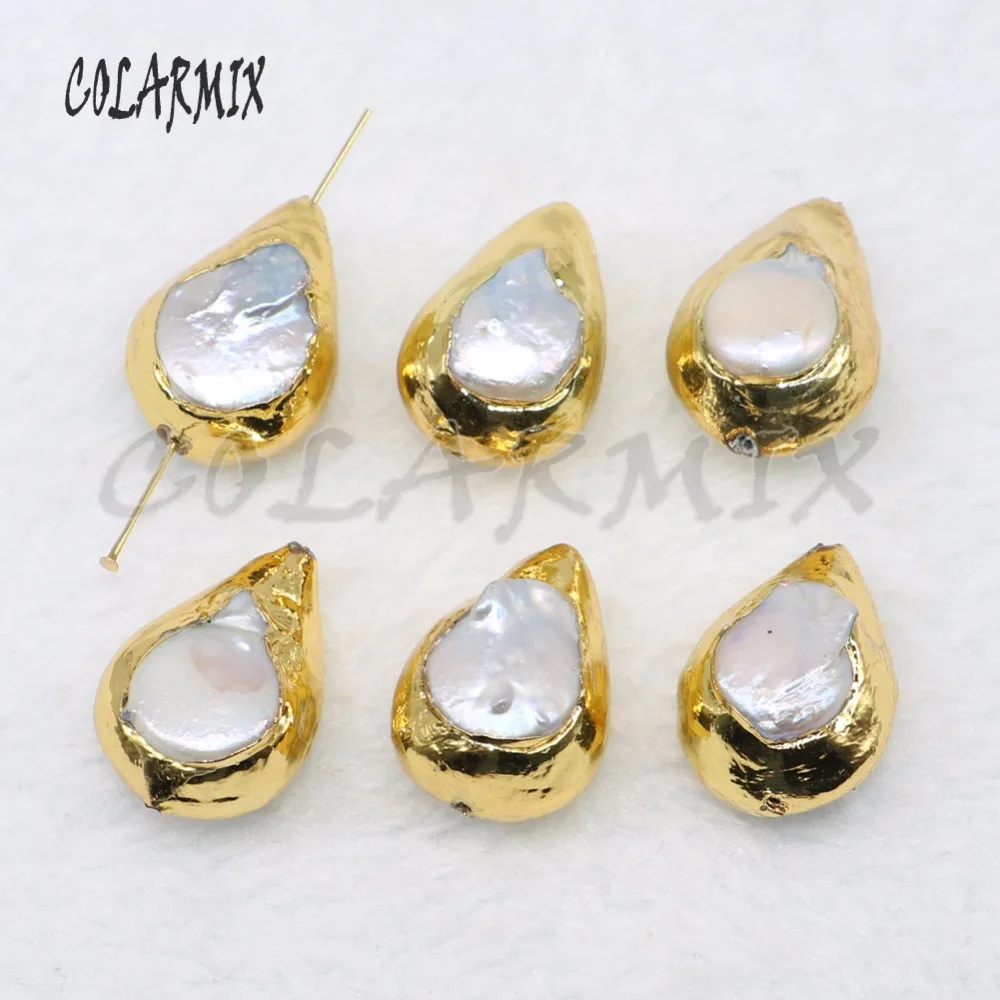 Wholesale drop shape bead fashion jewelry bead For jewelry making Gold