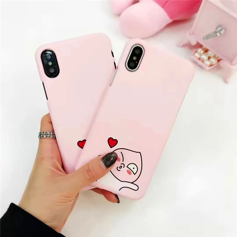 Чехол для iPhone X XR XS MAX Симпатичные Сердце Любовь задняя крышка моды пары чехол 6 6S 7 8