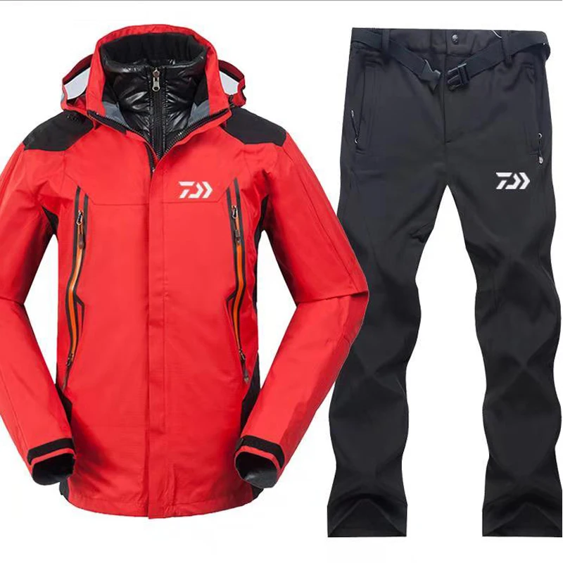 

1 Set Fishing Clothing Sets Men Breathable Sports Wear Set Hiking Windproof Outdoors Sports Fishing Clothes Jacket Pants