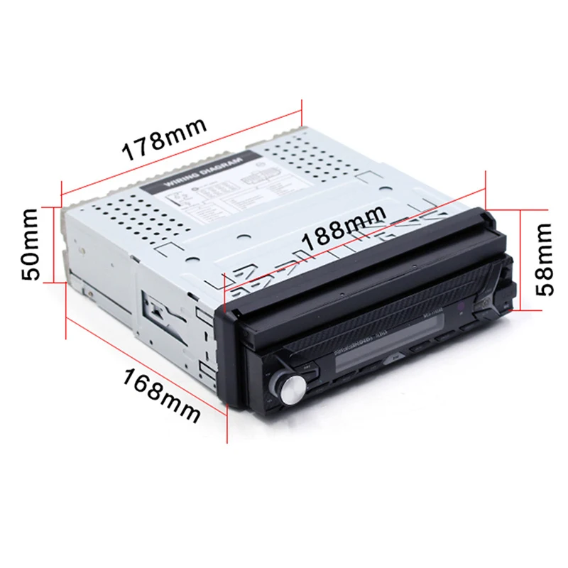 Cheap 7 Inch Single Car MP5 2018 Auto High Definition Reversing Rear View Bluetooth MP3 Card Radio Instead of Car CD Player DVD Player 0