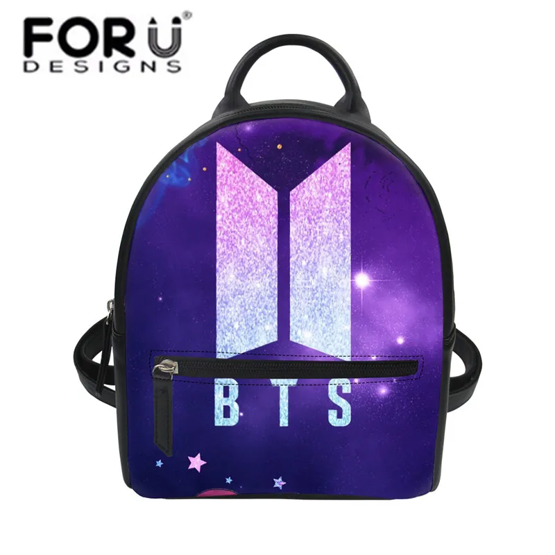 

FORUDESIGNS 12 Constellations Print PU Backpack Female Backpacks Small School Bag Pack For Teenager Hip Pop Girl Daypack Mochila