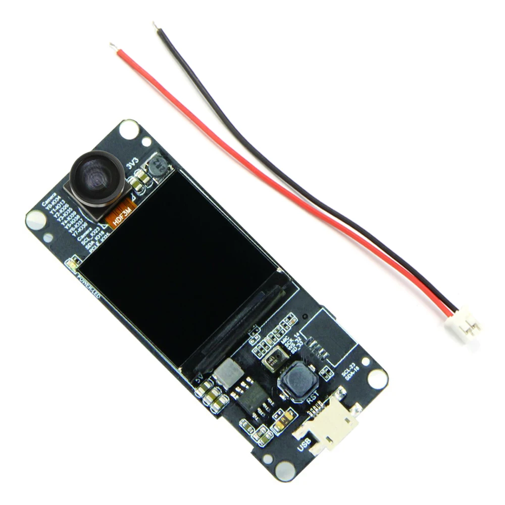 TTGO T-camera Plus ESP32-DOWDQ6 8MB SPRAM camera Module OV2640 1,3 дюймов дисплей камера заднего вида