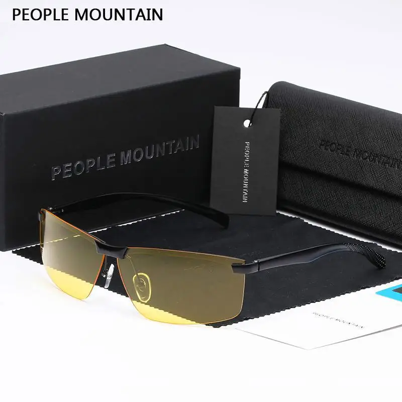 

People Mountain Unisex Polarized Night Driving Glasses UV400 Polaroid Night Vision Glasses Eyewear 106