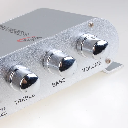 Mini Car Motorcycle Hi-Fi Stereo Audio Amplifier w/ Super Bass Out