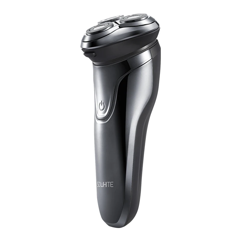 XIAOMI SO WHITE Men Washable USB Rechargeable Electric Shaver Wireless Smart Control Razor IPX7 Wat