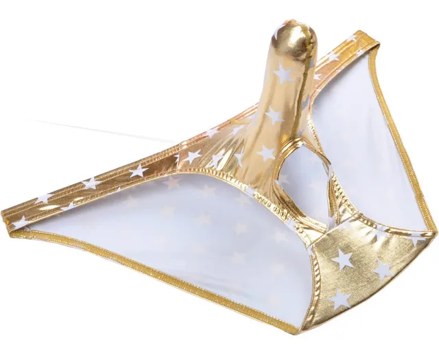 Новый Для мужчин мошонки отверстие Трусики для женщин искусственная ...