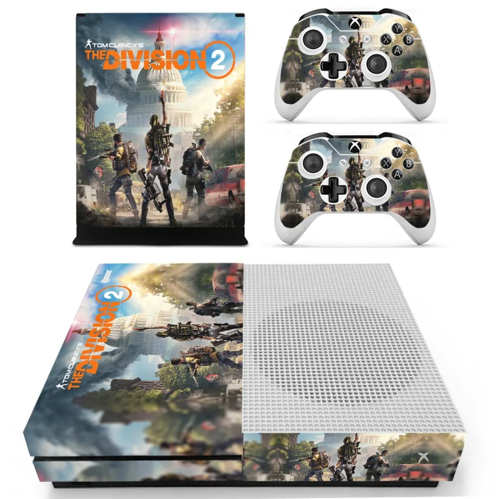 Наклейки Tom Clancy's The Division 2 наклейки для консоли Xbox One S и контроллеров тонкие
