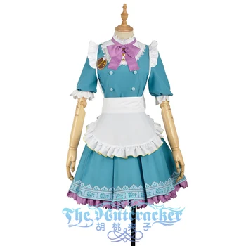 

W1157-4 LoveLive!SunShine!! Aqours Mijyuku Sakurauchi Riko Dress Valentine's Day Unawakened Cosplay Costume Custom Maid Dress