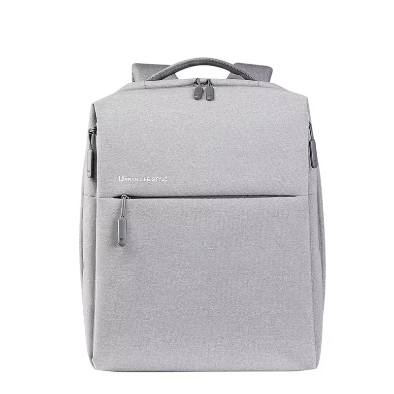 Оригинальные Xiaomi Mi, женские и мужские городские рюкзаки, Бизнес школьный рюкзак, большая вместительность, студенческие деловые сумки для ноутбука - Цвет: Grey