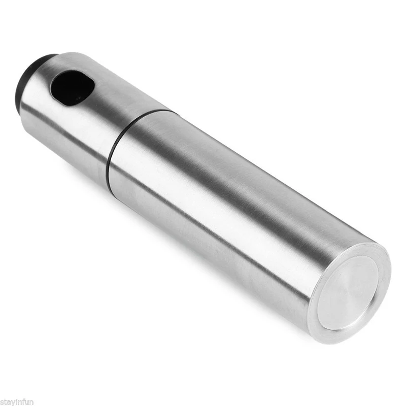 Silver Stainless Steel Olive Pump Spraying Oil Bottle Spraye For Soy Sauce Vinegar Oil Pot Drops Spice Jar Seasoning Supplies