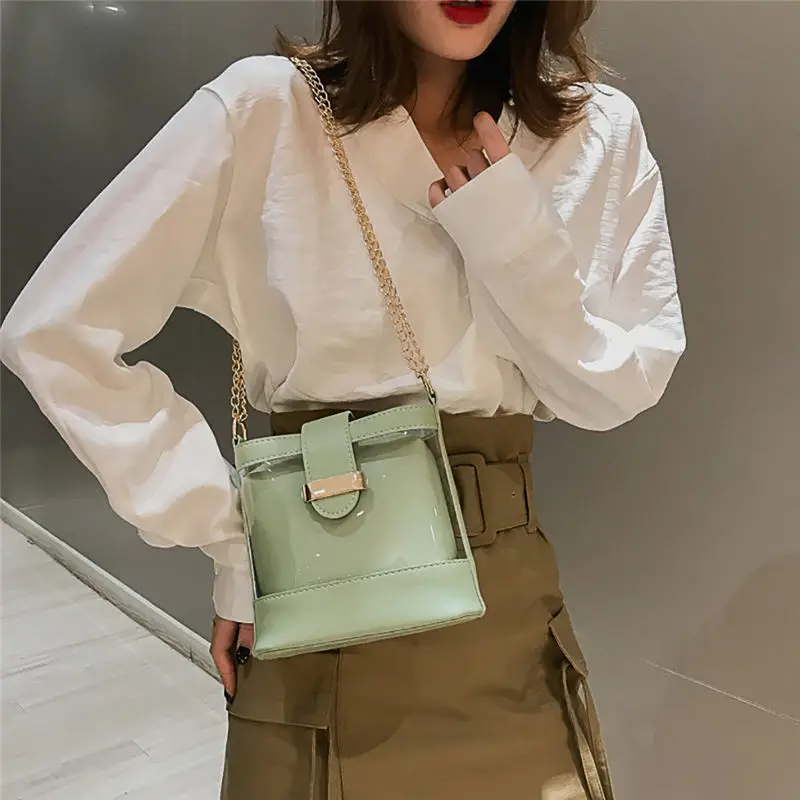 Transparent Female Shoulder Bag crossbody Bag for Women 2019 Messenger Bags handbag women's bag bolsa feminina sac a main 40MA2710