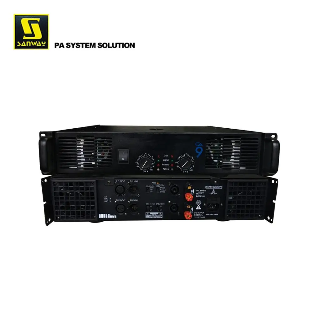 CA9 1000W 2CH PA Sound Standard Transformer Amplifier for