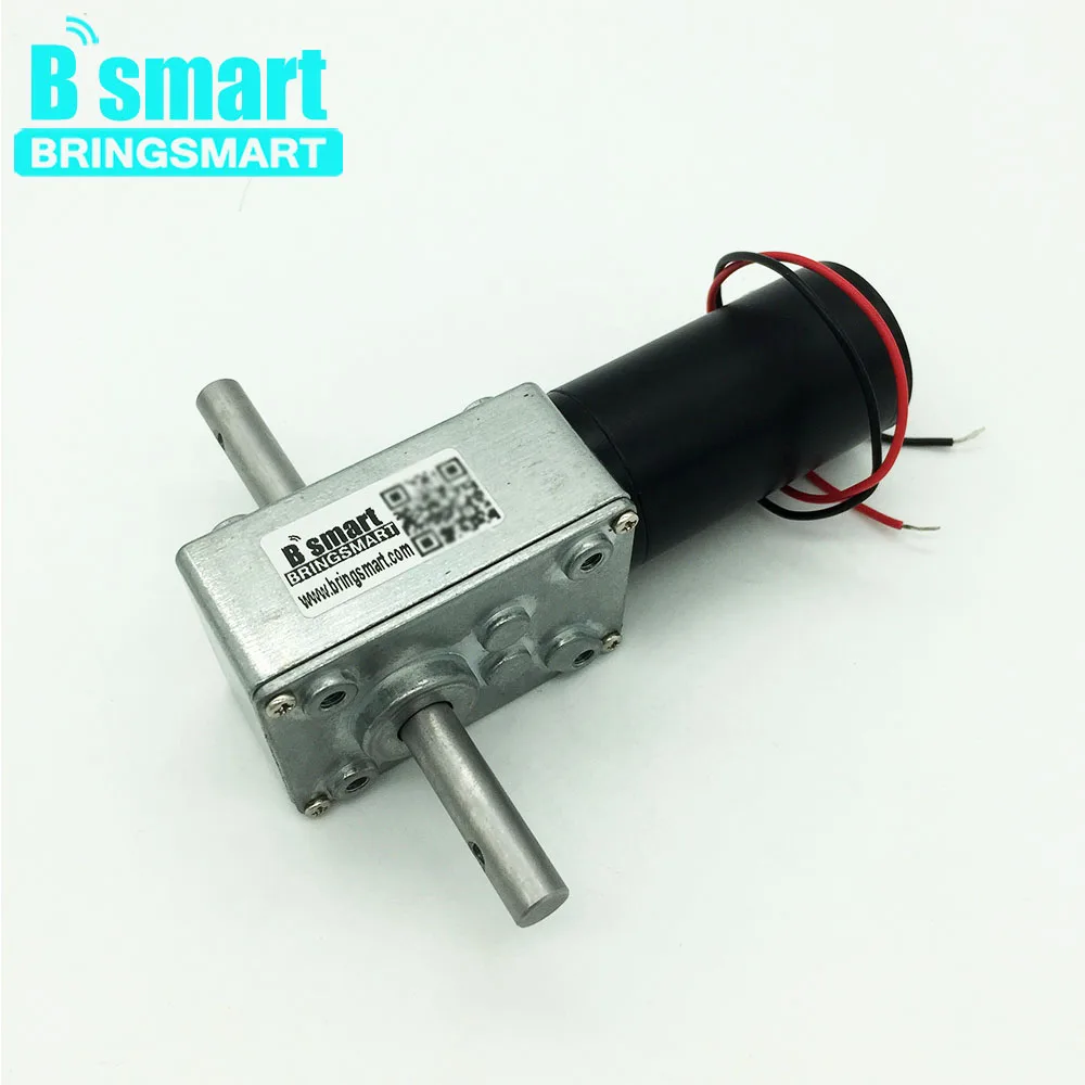 

Bringsmart 5840-31zy DC Worm Geared Motor Dual Shaft 3v 24v Reversed Motor High Torque 12v Electric Motor D shape Shaft Robot