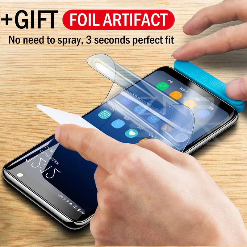 

ZNP Hydrogel Film Full Cover For Samsung Galaxy S9 S8 Plus S6 S7 Edge Soft Screen Protector For Samsung S9 S8 Not Tempered Glass