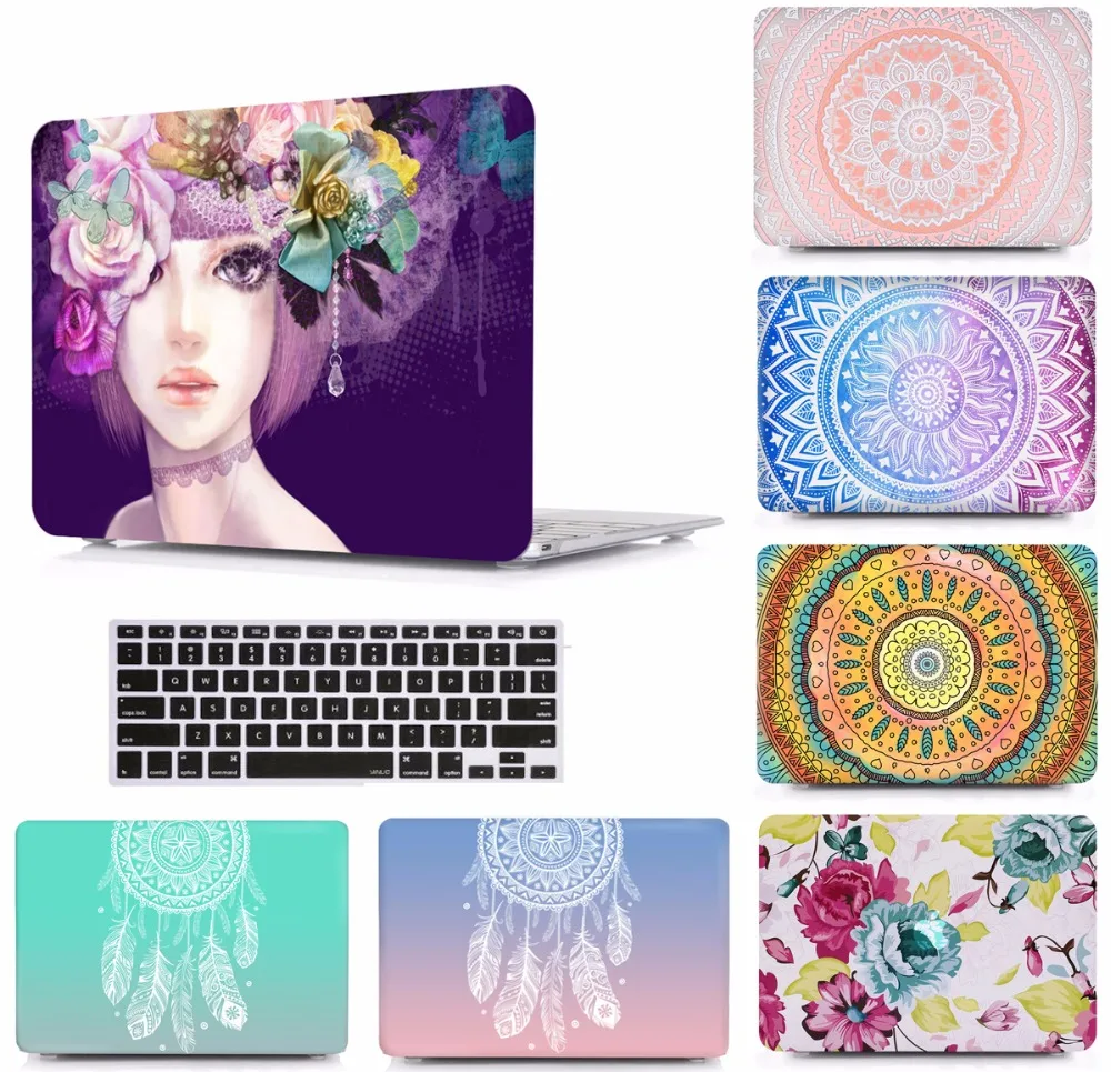 Laptop Design Pattern Protective Hard Shell Case Keyboard Cover For Apple Macbook Air Pro Retina Touch Bar 11 12 13 15&quot inchs |
