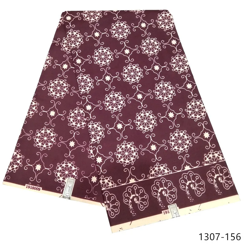 Последняя полиэстер африканская вощеная ткань принтом Анкара ткань напечатанная восковая ткань для платья 1307
