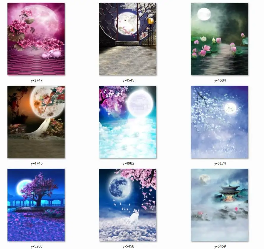 

BJD Dreamlike Moon Backdrop Background For BJD Doll photogra 1/4 1/3 SD MSD SD17 Volks doll 1/6 Bly the doll take photo