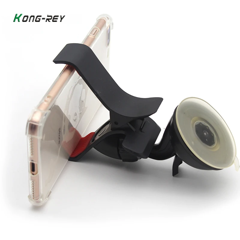 

KONGREY 2017 Car Phone Holder Sucker Mount Bracket Stand 360 Degree Rotation Long Arm Windshield With Suction Cup For All Phones