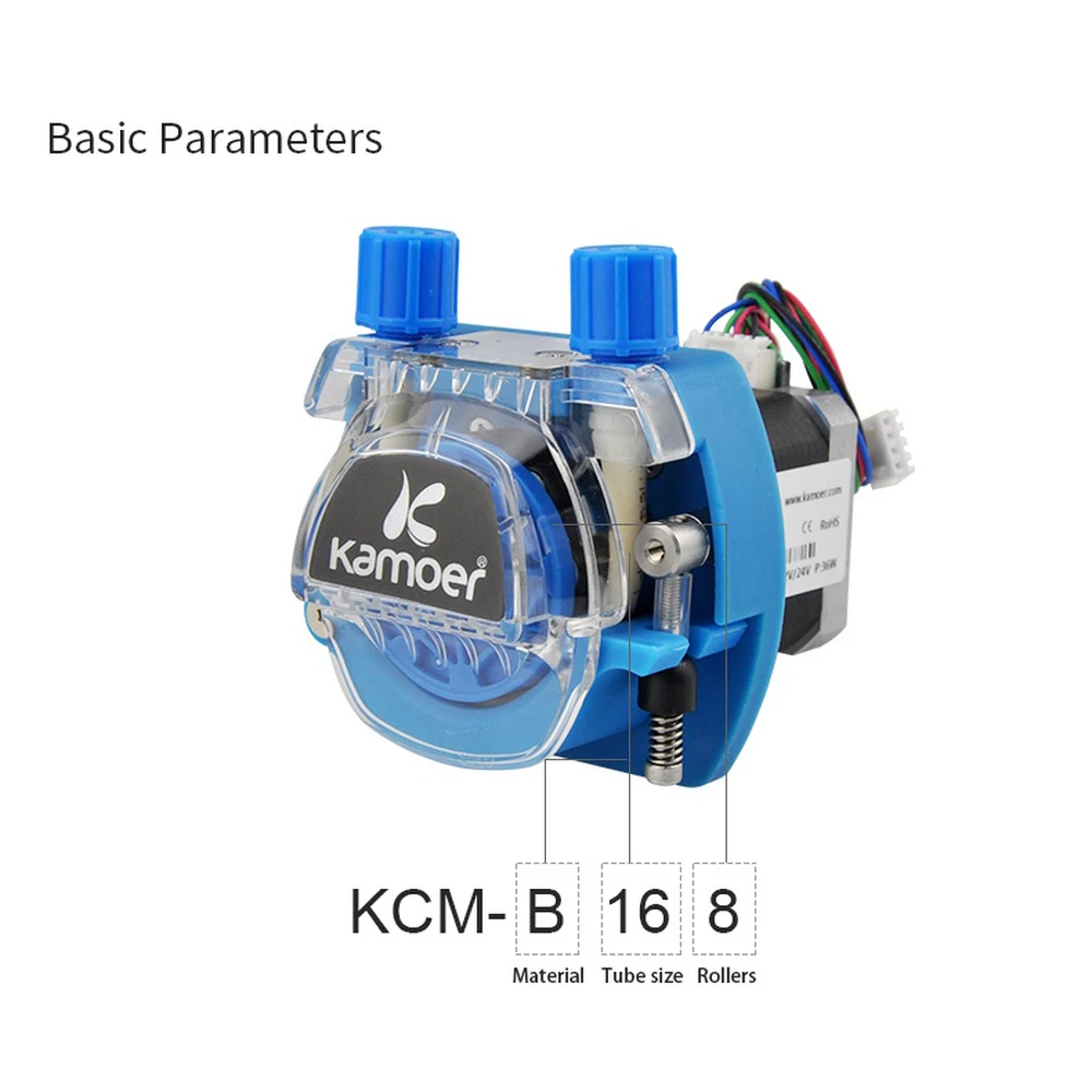 12V /24V Mini Peristaltic Water Pump With Stepper KCM Motor And BPT/Silicon Tube Suit for Viscous/ Non-viscous Liquid Transport