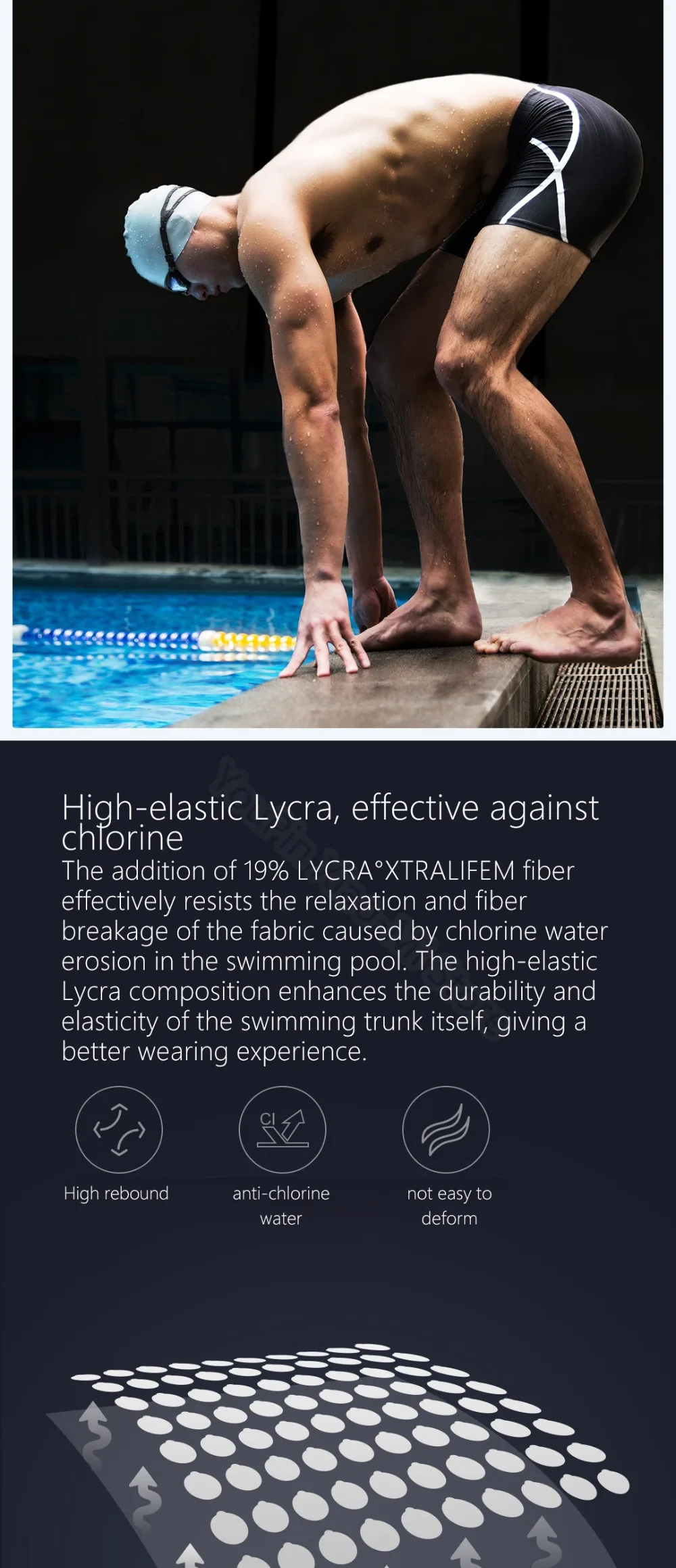 Xiaomi mijia лого трусы-боксеры с принтом шорты Высокие эластичные быстросохнущие дышащие мужские плавки подходят для плавания смарт