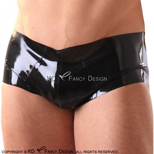 

Black Sexy Latex Boy Shorts With Pouch Rubber Boxer Shorts Underpants Underwear Briefs DK-0148