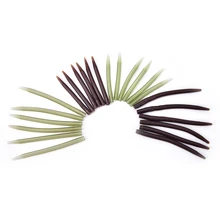 50 шт./компл. мягкие носки с противоскользящим покрытием, клубок Карп рукав для рыболовного крючка Выравнивателя охотника Рукава Терминал снасти для рыбалки на карпа, аксессуары