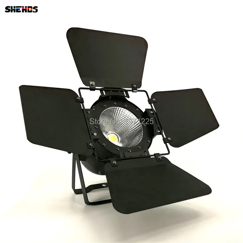 

2PCS 2019 NWE LED Par COB 100W With Barn Doors High Power Aluminium Case Stage Lighting with 100W COB ,cool white and warm white