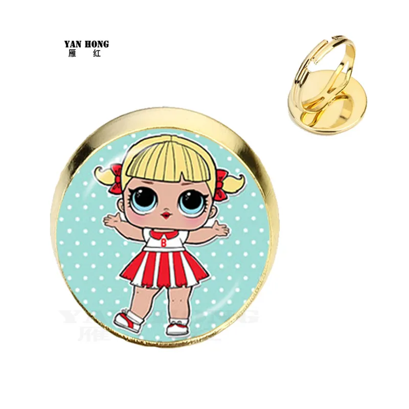 

Wild goose red ornaments Fashion crystal ring, A doll design, is the best birthday gift for friends