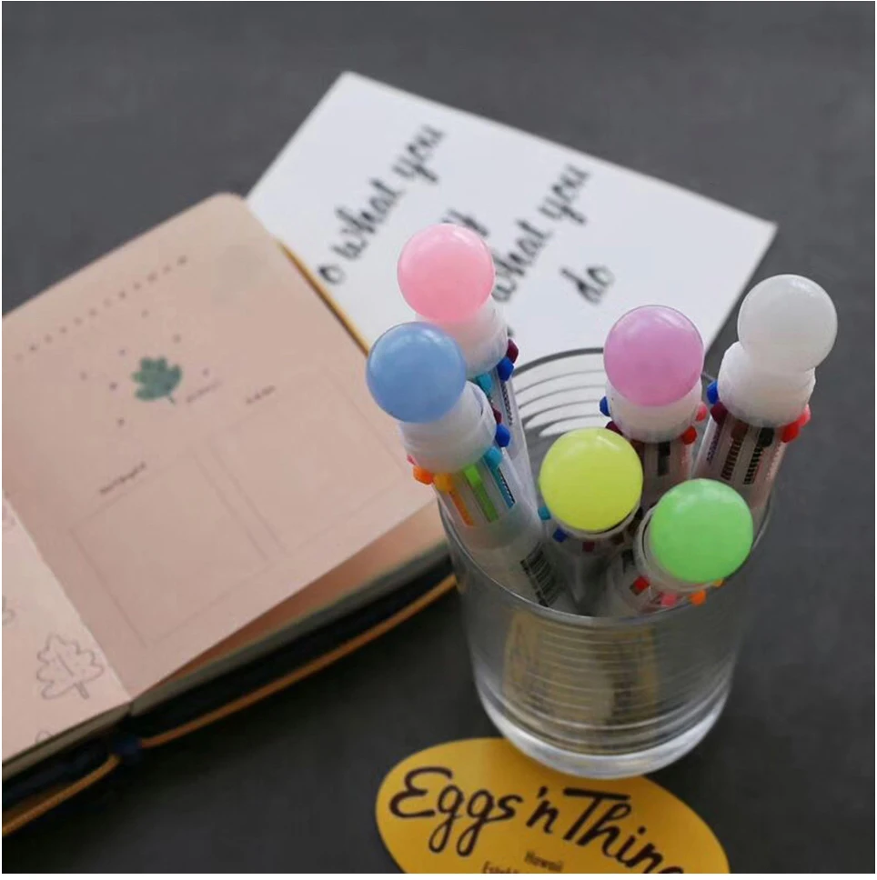 Funzn 0,5 мм 10 видов цветов креативные шариковые ручки для письма Канцелярия простые офисные школьные принадлежности шариковая ручка Роскошный подарок для медсестер