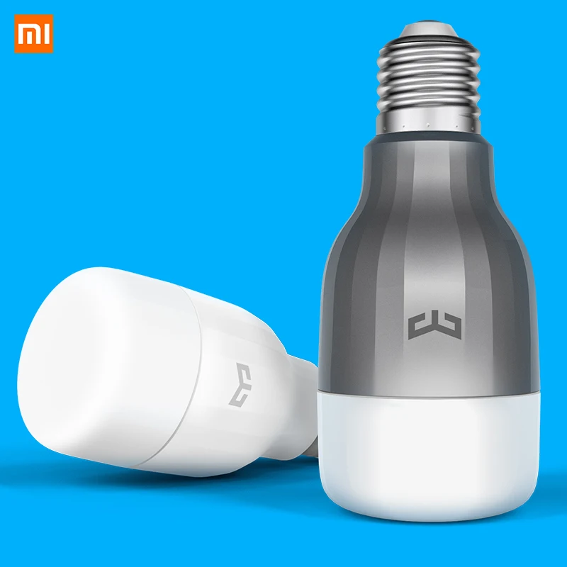 Xiaomi Йи светильник лампа светодиодный смарт-Лампа 220V E27 9 Вт 600 люмен приложение WI-FI дистанционного Управление RGBW светильник mijia лампы Цвет версия