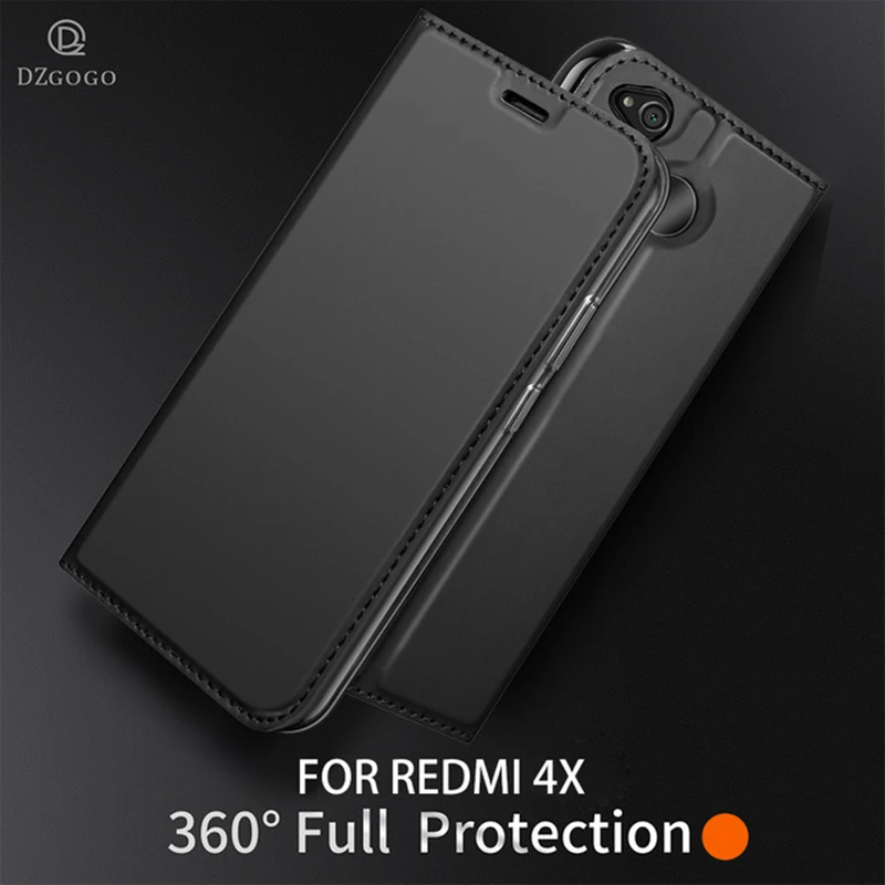 

Dzgogo Case Cover Flip Leather Xiaomi Redmi 4X Case Shockproof Wallet Book Cover Xiomi Redmi4x 4 x 5.0" Fundas New Phone Bags