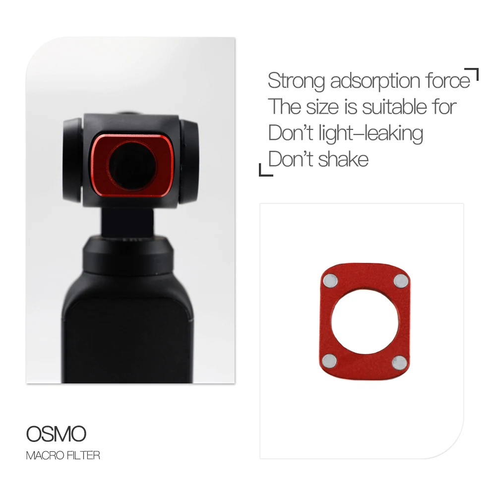Для карманной камеры DJI OSMO Магнитный макро-объектив OSMO Карманный карданный микро-фильтр для объектива DJI OSMO карманные аксессуары