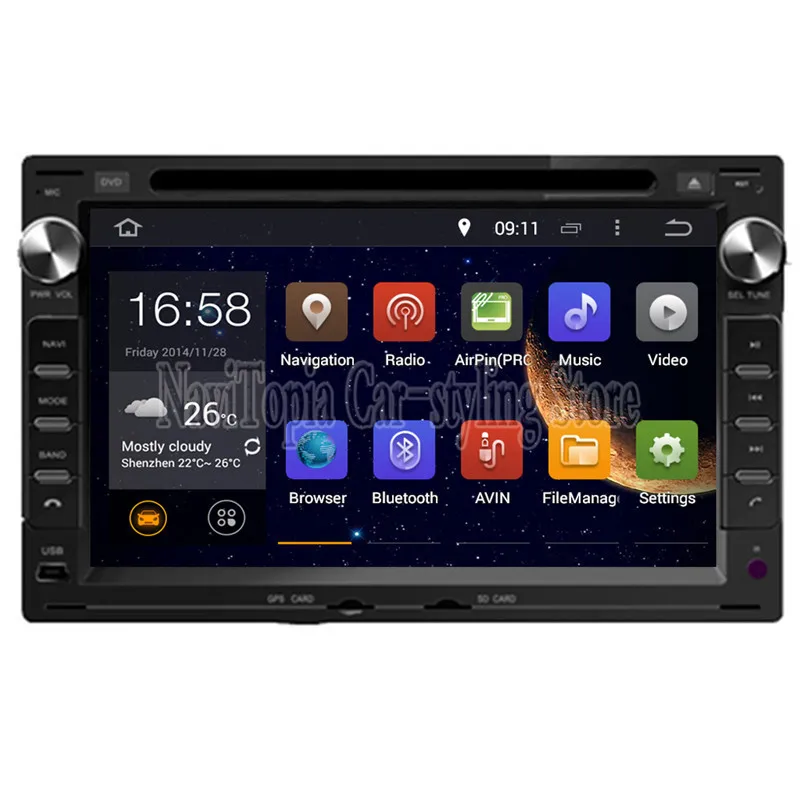 Sale Ectwodvd Android 9.0 Car Multimedia DVD Player for VW CHICO 2004-2009 for SHARAN 2000-2009 for TRANSPORTER T4/T5 1998-2009 1