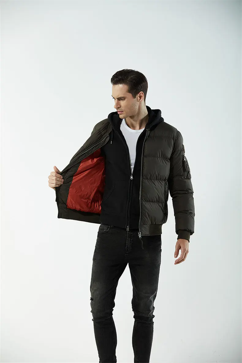 Dropshipping Winter Warm Mens Jackets Wind Resistant Autumn Stand Collar Filling Thick Coat Jackets Men Zipper Pocket US EU Size-04