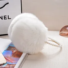 Модные теплые меховые наушники с кроликом; сезон осень-зима; женские теплые наушники; рождественские подарки; Разноцветные; 1 шт