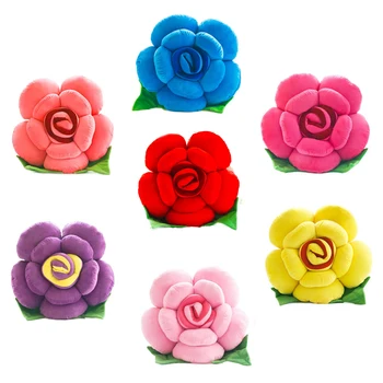 

Hot Sale Creative 3D Rose Floral Pattern Pillow Valentine's Day Birthday Girlfriend Gift Pillow Wedding Party Decoration Cushion