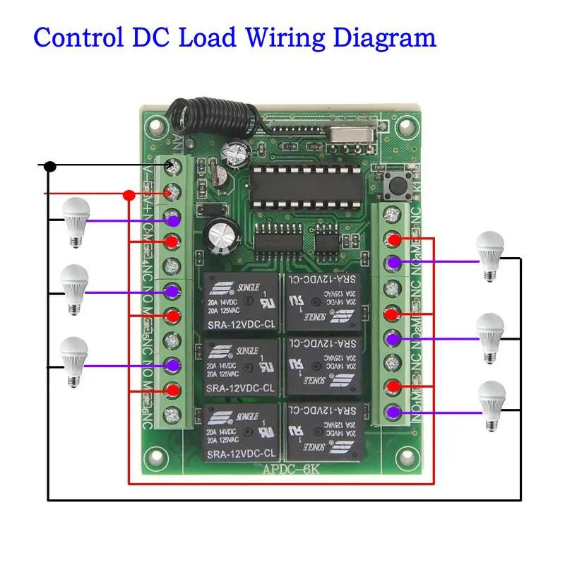 500m DC 12V 24V 6 CH Channel 6CH RF беспроводной переключатель системы дистанционного управления приемник+ передатчик, 315/433 MHz