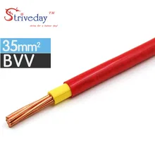 BVV-35mm, квадратный мягкий кабель в оболочке, домашние инструменты, оборудование, медный Электрический провод, проводник