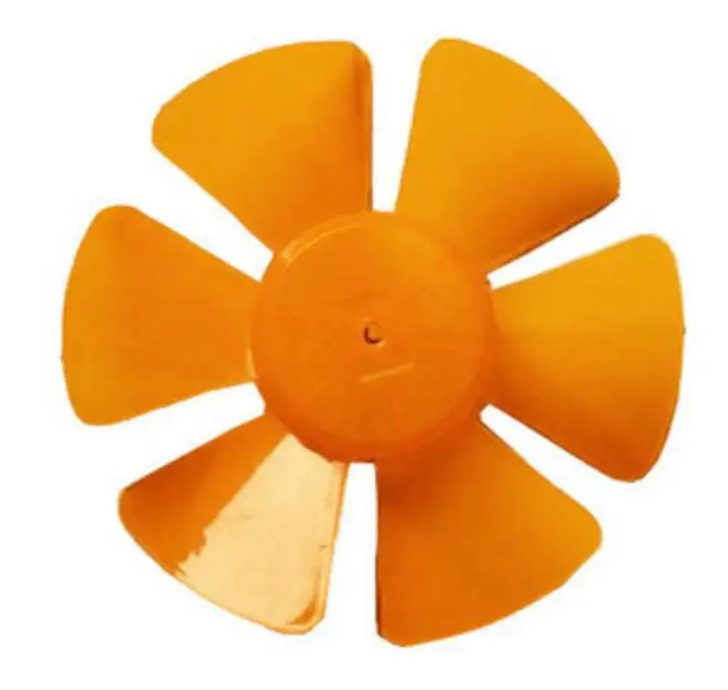 Fan Parts 10inch Orange 6blades Fan Blade 8mm Central Hole Fan