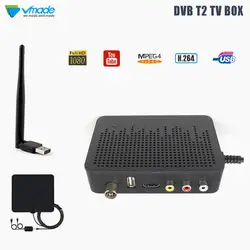 Vmade DVB-T ТВ-тюнер DVB-T2 + wifi с телевизионной антенной ТВ приемник Full HD 1080 P цифровой наземный поддержка ТВ-коробок MPEG4 H.264 PVR