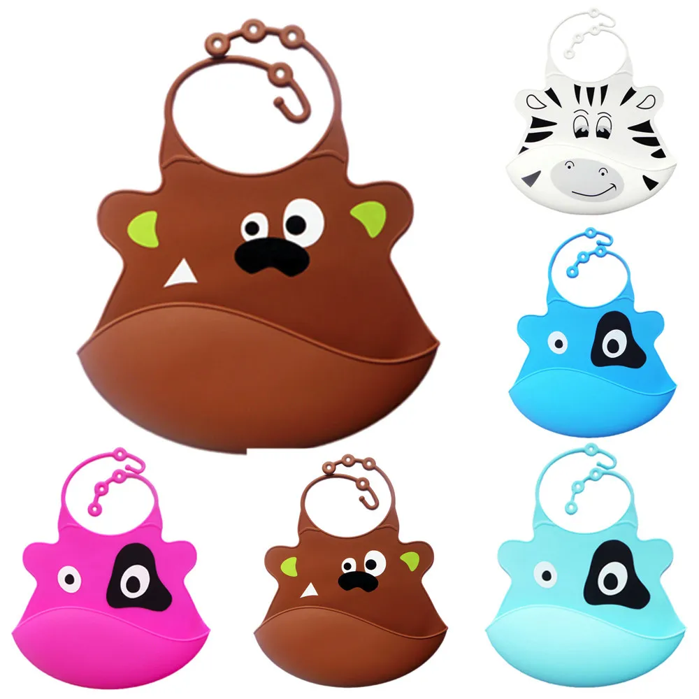 

Baby Infant Bibs Cute Kid Infant Bibs Baby Soft Silicone Bib Waterproof Saliva Dripping Bibs