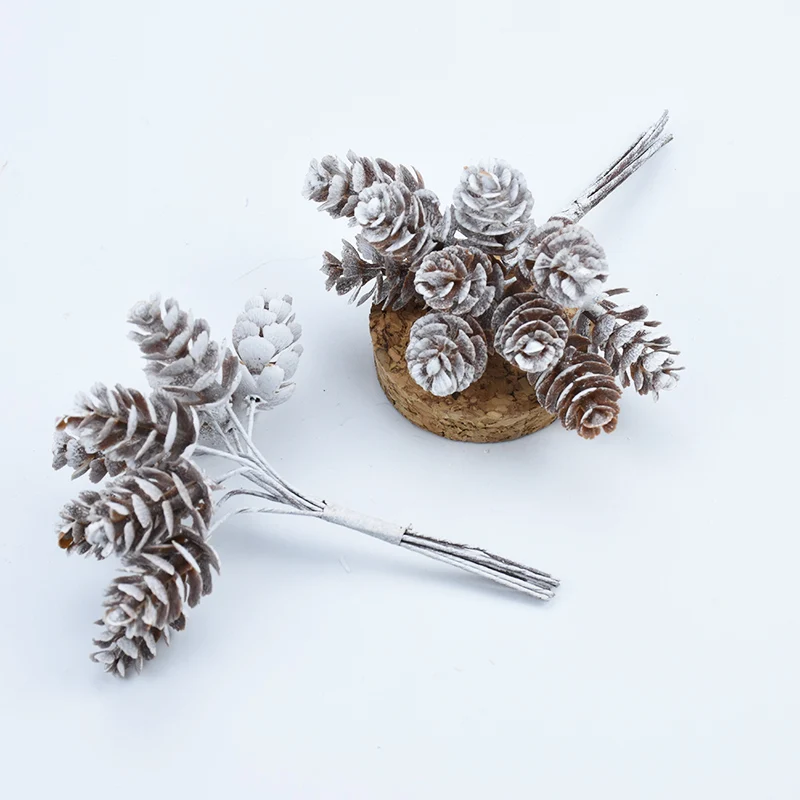 10pcs Artificial Plants Pine Ball Christmas Decorations Vases For