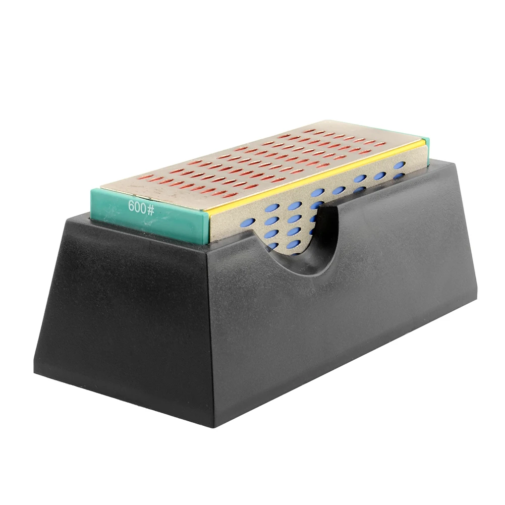 

3 in 1 Diamond Sharpening Stone Hone Whetstone Sharpener 4 Grit Sides Tool Kitchen Knife Acecssories Gadgets New