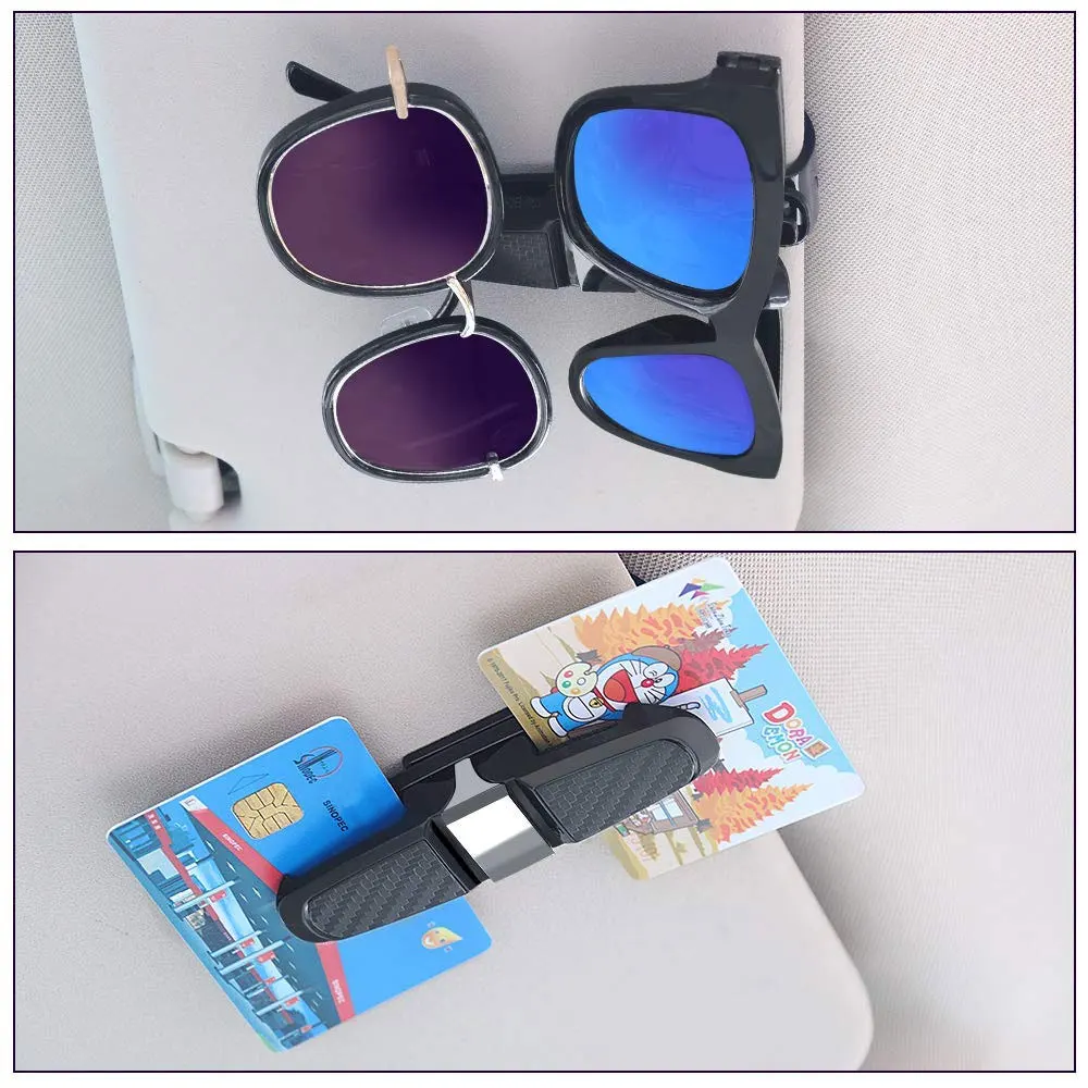 DSYCAR 1 шт. зажим для солнцезащитного козырька, держатель для солнцезащитных очков для автомобиля, зажим для автомобильных солнцезащитных очков, держатель для очков