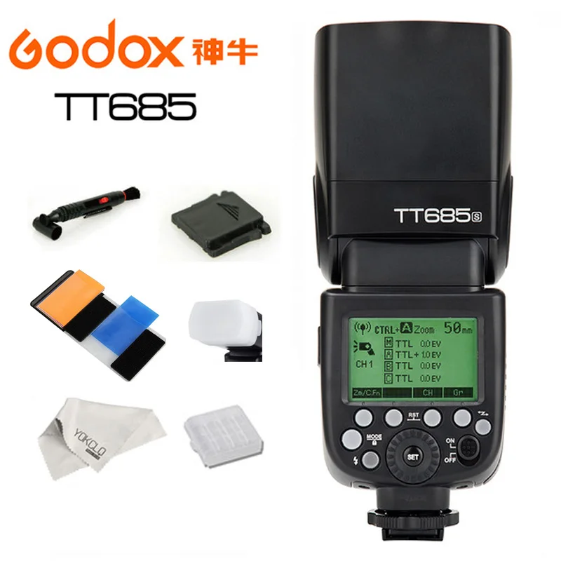 For SONY Беспроводная вспышка Godox TT685 2,4G HSS 1/8000s i-ttl GN60+ триггер X1T ttl для камеры Nikon CANON SONY DSLR+ подарки - Цвет: For SONY