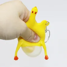 Nowość Gag zabawki antystresowe Squishy kurczak układanie jaj stres Relief psikus zabawa Squishes gadżety wycisnąć prezenty